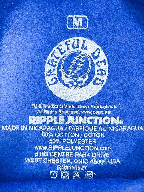 Grateful Dead Veneta Oregon 1972 Crewneck Sweatshirt Blue Pink NWT Unisex - Picture 10 of 12